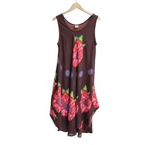 Swarna Midi Bohemian Floral Light-weight Dress, Size Medium